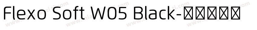 Flexo Soft W05 Black字体转换